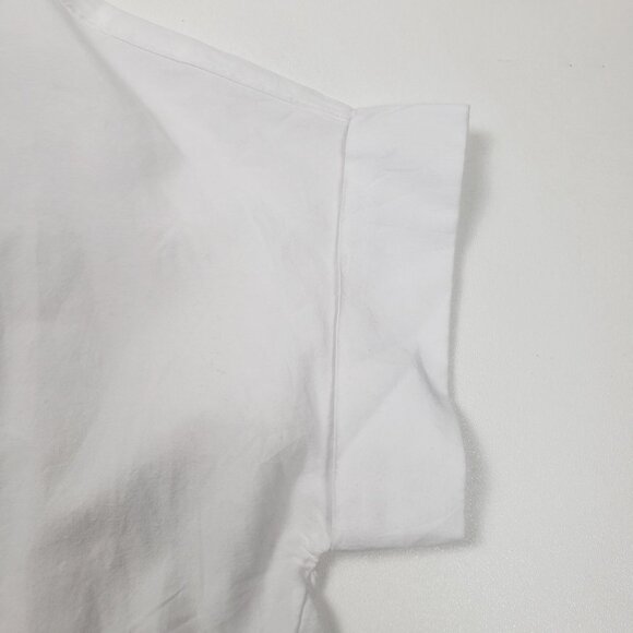 Madewell Lakeline Popover Shirttail Top Women's Size XS Eyelet White Summer Top - Picture 14 of 16